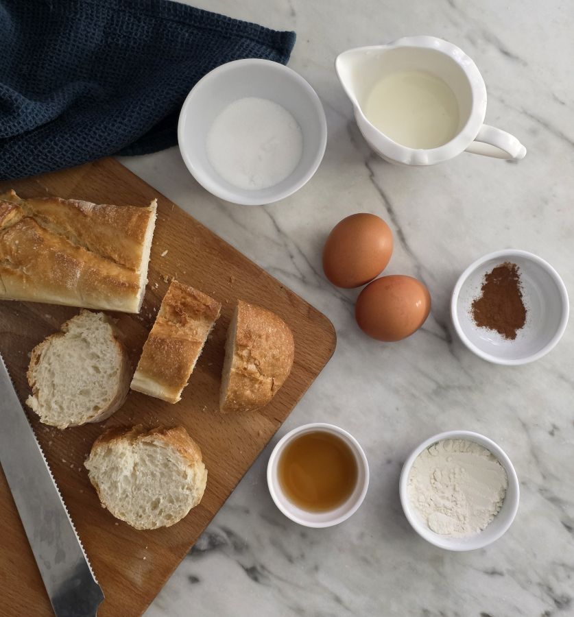 Ingredients for Mini French Toast bites
