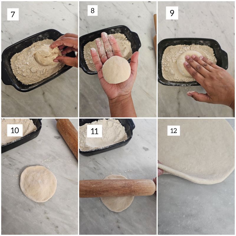 How to shape the naan