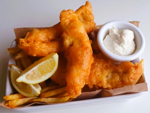 Fish and Chips using Soda water