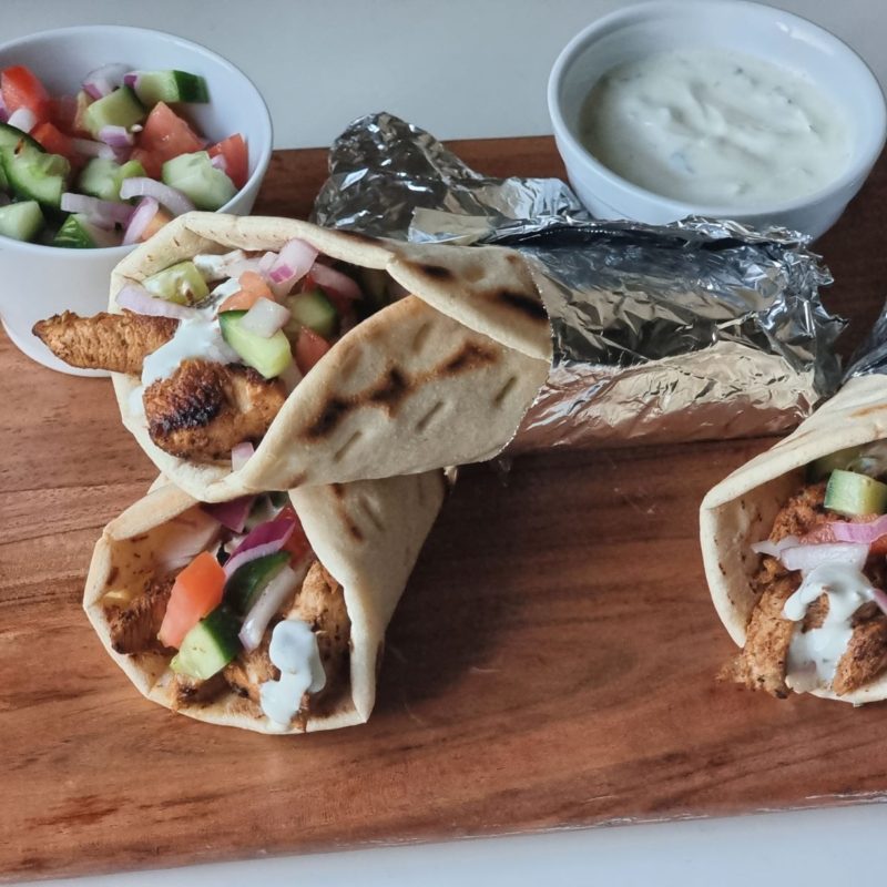 Greek Chicken Gyros