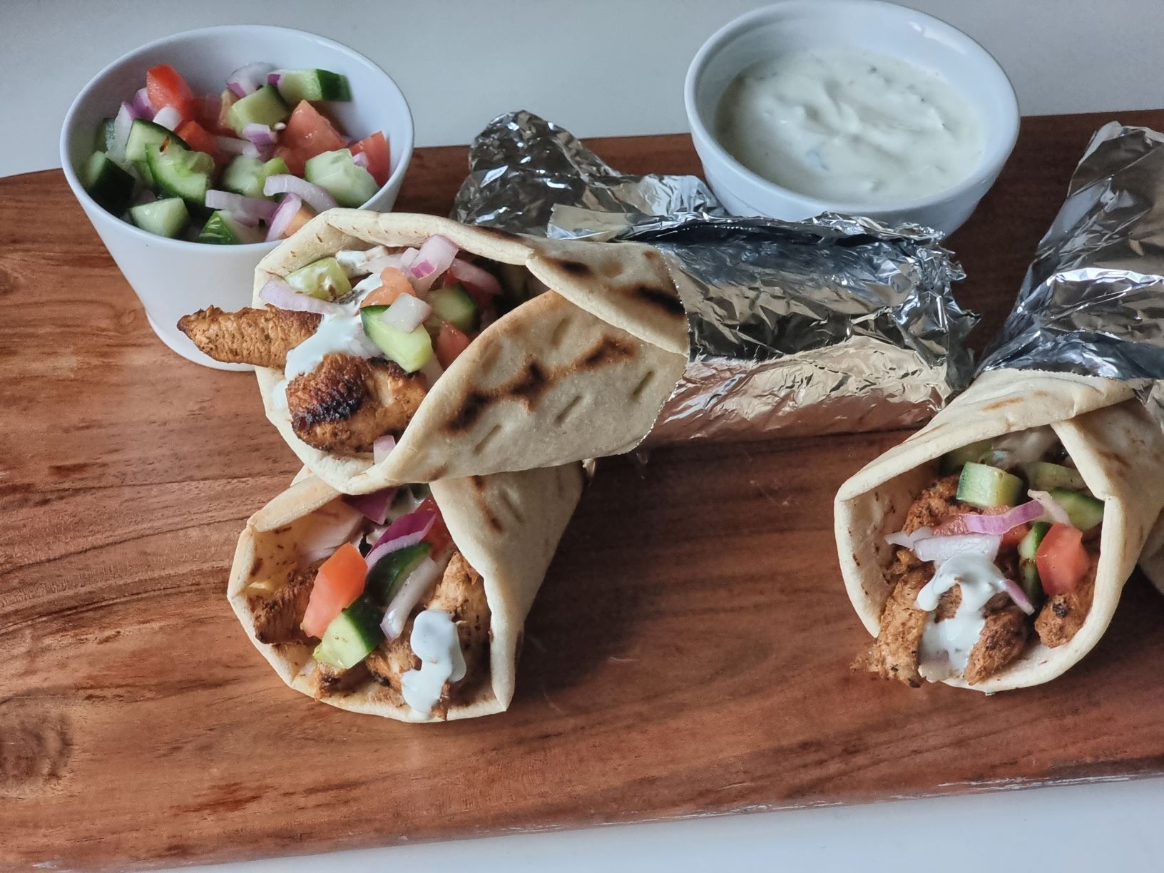 Greek Chicken Gyros