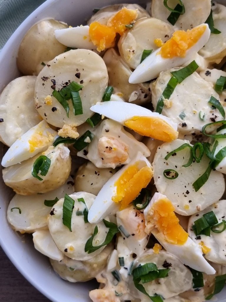 Creamy Potatoe & Egg Salad - Sugar Spice & More