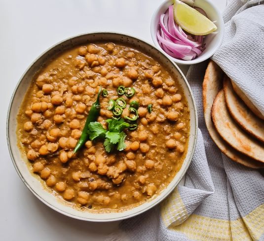 spiced chickpea curry