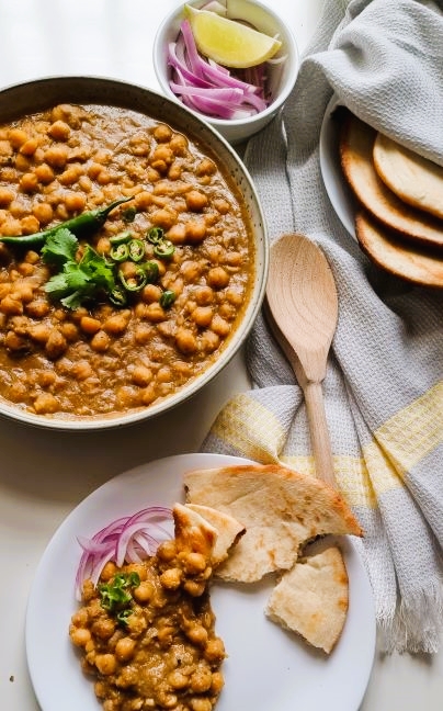 spiced chickpea curry