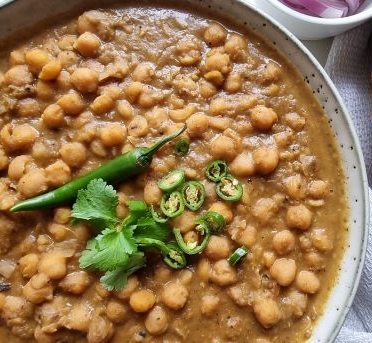 spiced chickpea curry