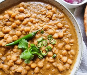 spiced chickpea curry