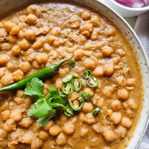 spiced chickpea curry