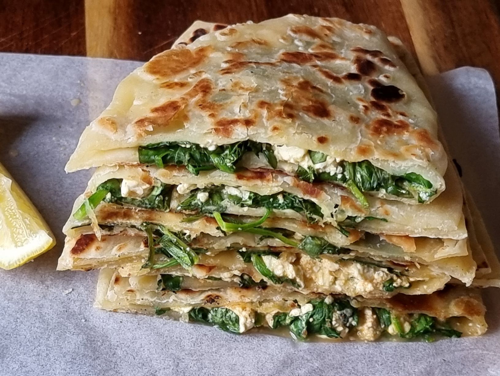 Spinach & Cheese Gozleme Sugar Spice & More