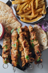 Chicken Souvlaki with Tzatziki