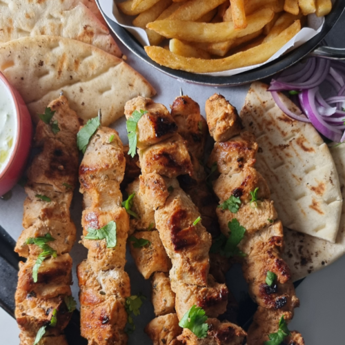 Chicken Souvlaki with Tzatziki