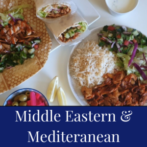 collection of middle eastern and Mediterranean recipes