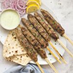 Seekh kebabs - ground meat kebabs on skewers
