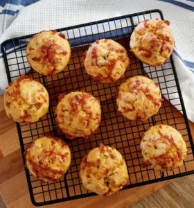 Savoury muffins with cheese and vegetables
