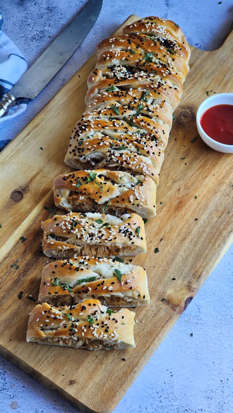 Braided Chicken Bread