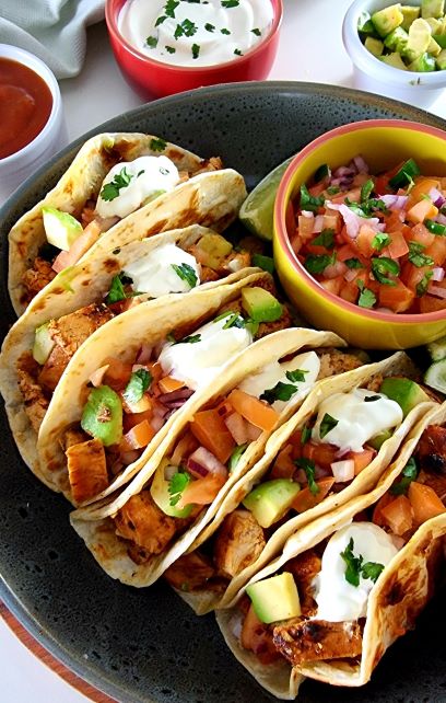 Homemade Chicken tacos