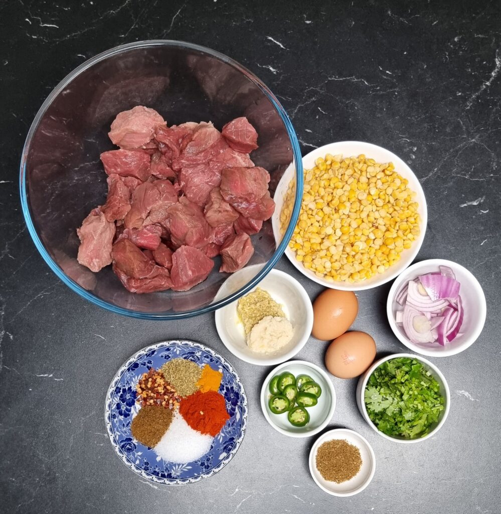 Ingredients for Shami Kebab