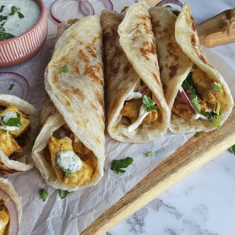 Chicken Paratha Rolls