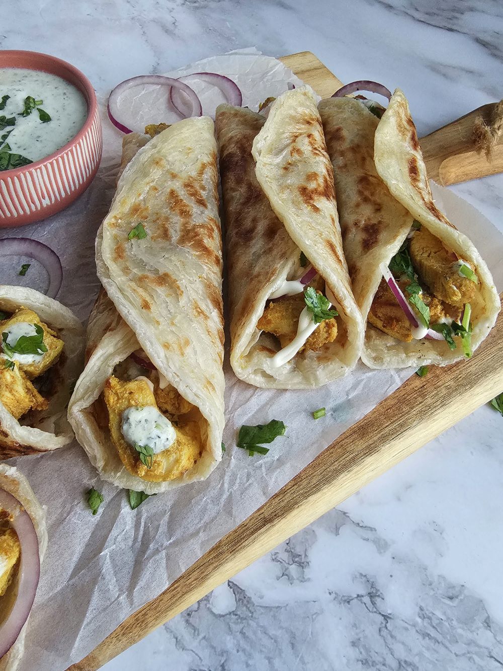 Chicken Paratha Rolls