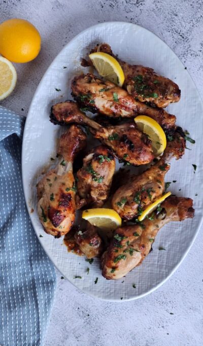 Lemon Garlic Roasted Drumsticks