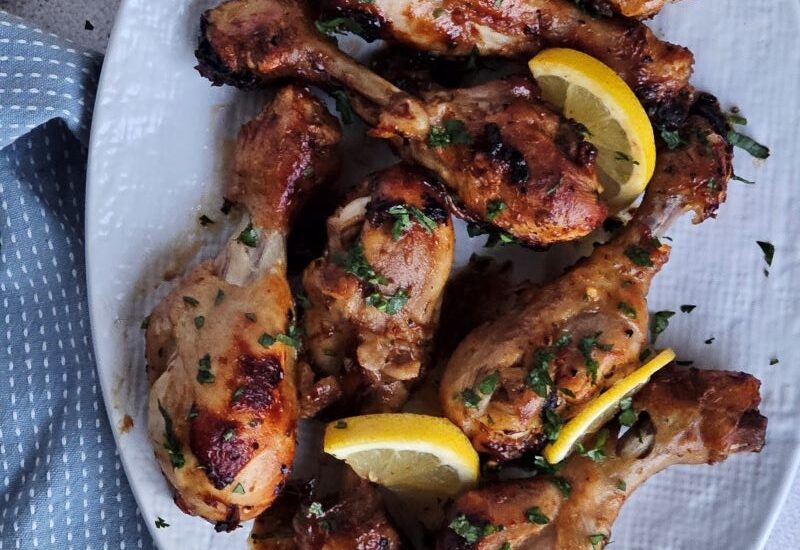 Lemon Garlic Roasted Drumsticks