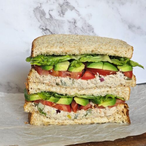 Tuna and avocado sandwich
