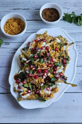 Palak Pata Chaat | Crispy Spinach Chaat