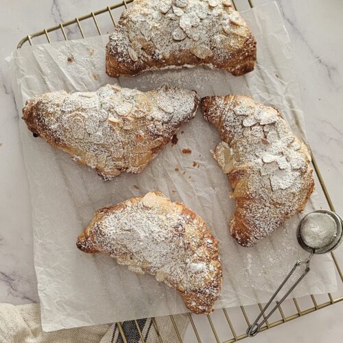 French Almond Croissants