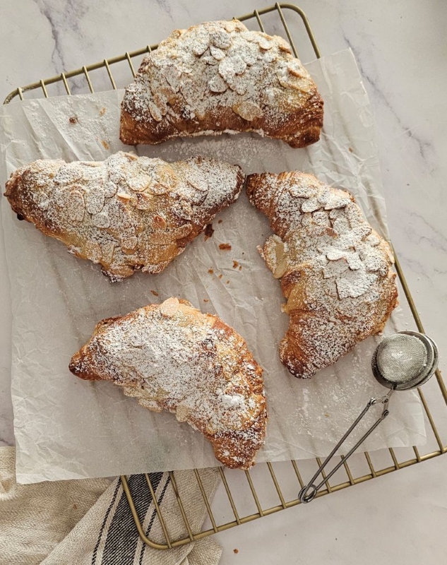 French Bakery Style Almond Croissants